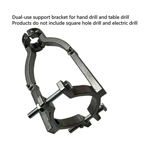 Square Hole Drill Fixed Bracket Hand Electric Drill Tenon Bracket Woodworking Table Drill Tenon Bra - Jnnjv 2