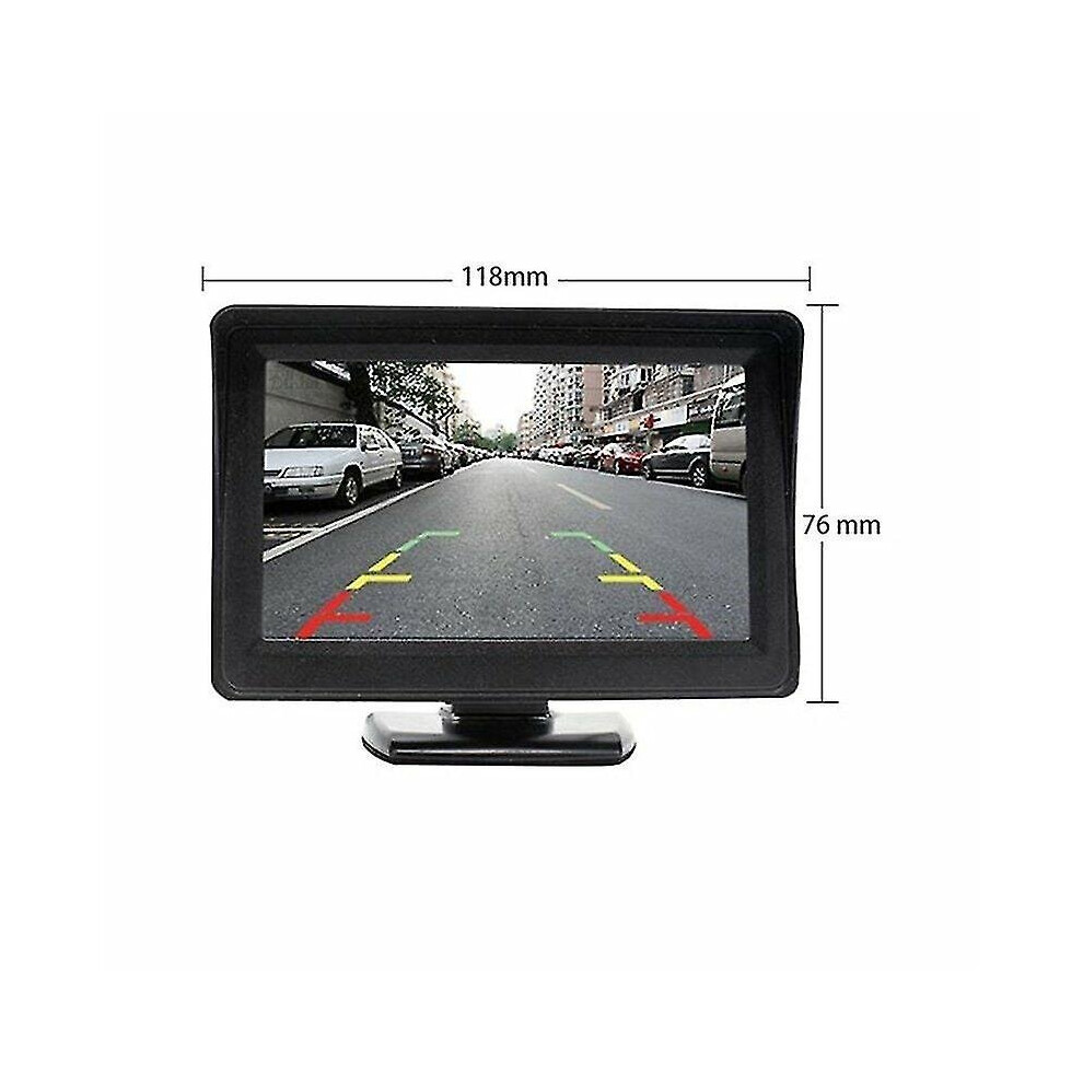Wireless Backup Camera System Kit For Car/truck/van/pickup/motorhome 4.3`` Monitor Rear View Backup Systemhs