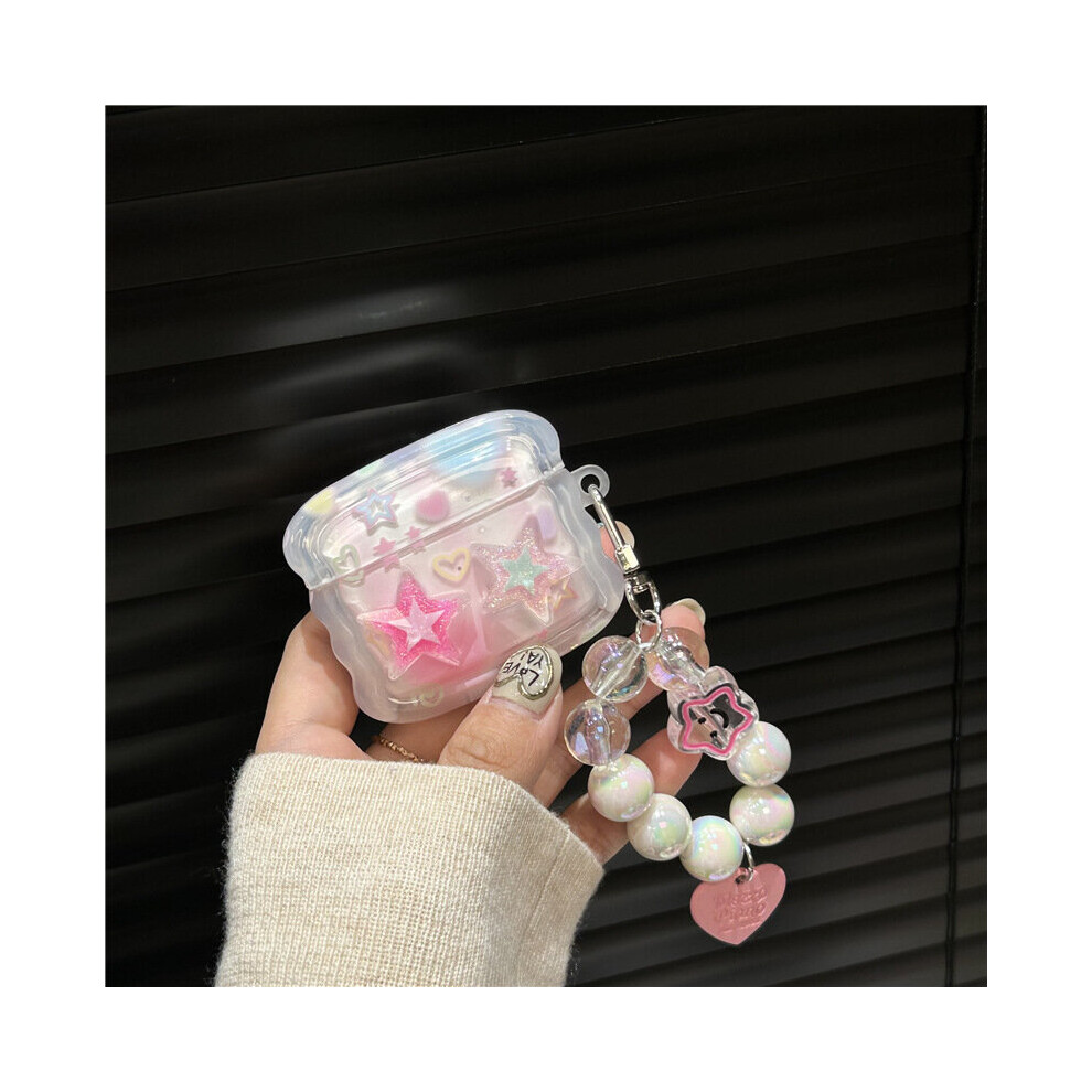 Cute Star Airpod 3 Case With Keychain Compatible With Kawaii Aesthetic Airpods 3 Case For Women Girl 7770197754118