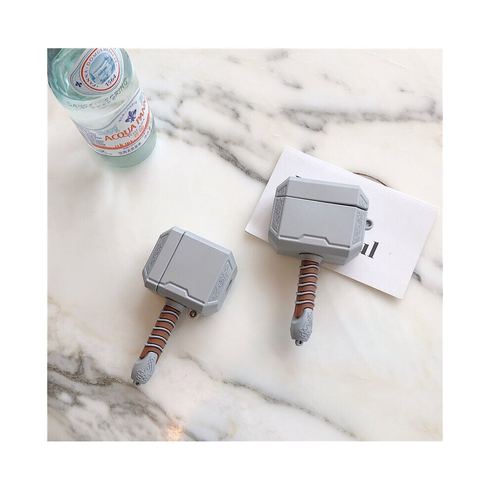 Airpod Pro /Pro 2 Case Cartoon Cute Fashion Kawaii Cool Silicone Design 3D Case For Airpods Pro Stylish Funny Fun For Girls Boys Teen Kids-Hammer 7770197754149