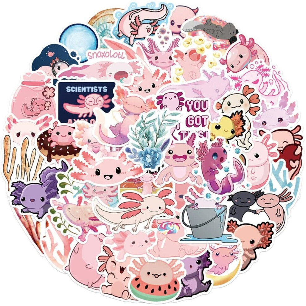 Tianfu 50Pcs Cute Animal Stickers For Kids, Water Bottles Stickers Vinyl For Girls Phone/Laptop/Luggage