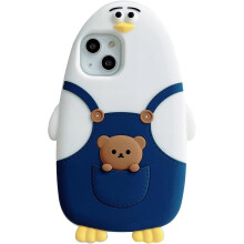 Phone Cases Apply to iPhone 11pro Max,Cute Cartoon Bald Eagle Bear Phone Case Unique Fun Cover Case 3D Phone Case Soft Silicone Shockproof Cover