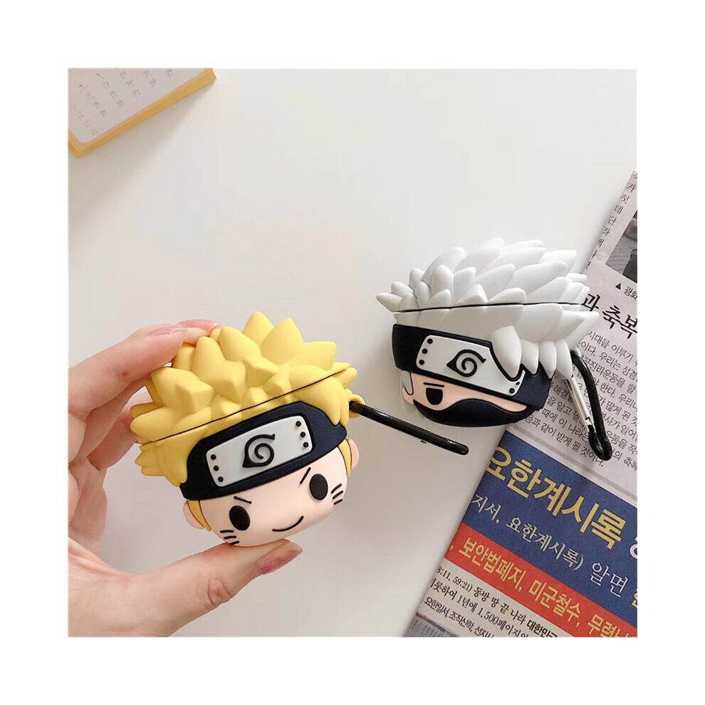 Cartoon Case Compatible For Apple Airpods1¡2 /3D Slim Shockproof Silicone Shell Kawaii Funny Cover For Airpods (Airpods 1¡2, Naruto) 7770197754514