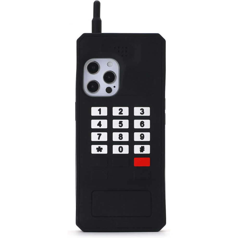 Photos - Case TIANFU iphone 11 retro phone , 3D cute cartoon Kawaii (Black) (See the title for the phone case model)