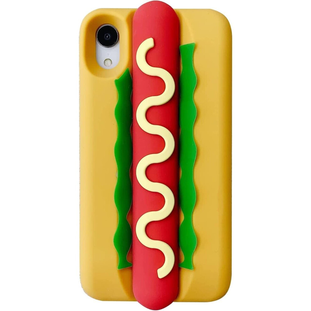 Kawaii Phone Cases Apply To Iphone 7Plus/8Plus,Cute Cartoon Food Hot Dog Hamburger Phone Case 3D Case Soft Silicone Shockproof Protective Cover 7770197750417