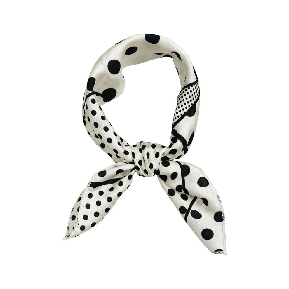 50cm 1950s Vintage Retro Polka Dots Square Scarf Head Neck Scarves Kerchief Neckerchief