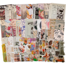 Vintage Scrapbook Supplies Pack (200 Pieces) for Junk Journal Bullet Journals Planners Aesthetic Paper Stickers Craft Kits Collage Album