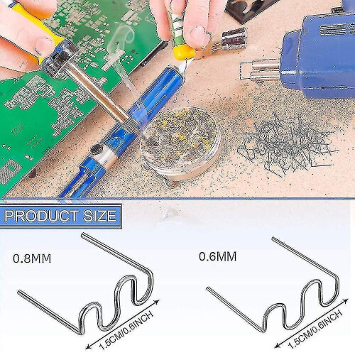 1000pcs Plastic Welder Repair Wave Staples For Welding Tool Kit 2