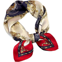 Women's 100% Pure Mulberry Silk Small Square Scarf - Neckerchief Women - Silk Headscarf - 21" x 27"
