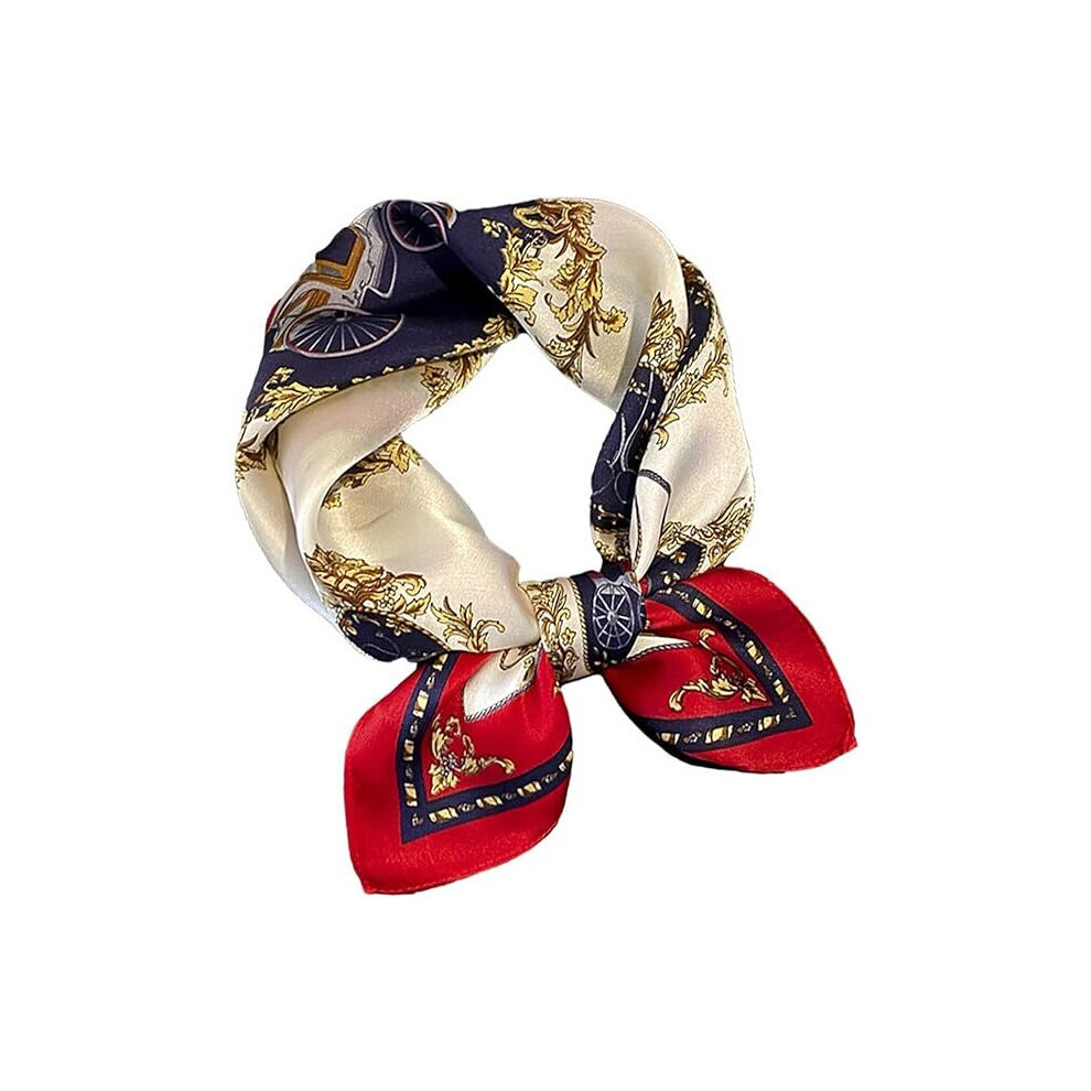 Women's 100% Pure Mulberry Silk Small Square Scarf - Neckerchief Women - Silk Headscarf - 21" x 27