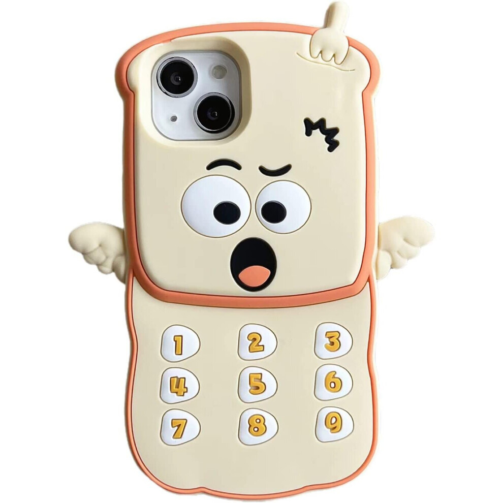 Phone Cases Apply To Iphone13pro,Cute Cartoon Toast Retro Phone Phone Case 3D For Phone Case Soft Silicone Classic Phone Shockproof Protective Cover 7770197748490