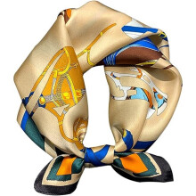 Women's 100% Pure Mulberry Silk Small Square Scarf - Neckerchief Women - Silk Headscarf - 21" x 29"