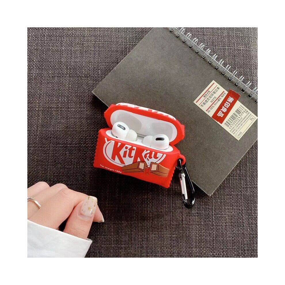Cute Case For Airpods 3 Generation, 3D Chocolate Snack Skin Design Silicone Case Protective Shockproof Covers With Keychain For Airpods Earbuds Brown 7770197753500