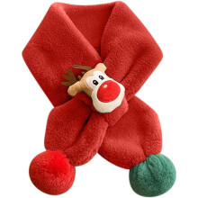 Children Christmas Cute Scarf Warm Scarf Neck Warmer For Toddlers Boys Girls Silk Scarf For Hair