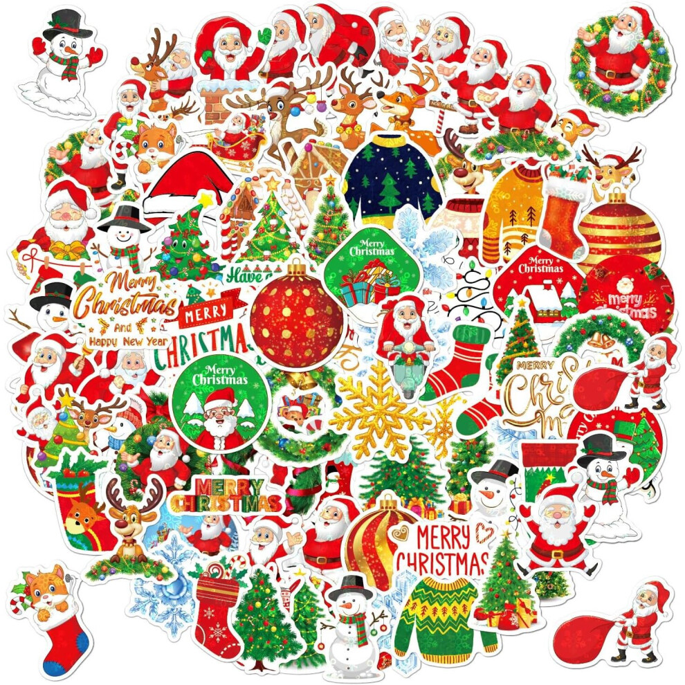 New Tianfu Girls 100Pcs Sticker For Water Bottles,Halloween Christmas Stickers For Kids ,Stickers For Water Bottles Light