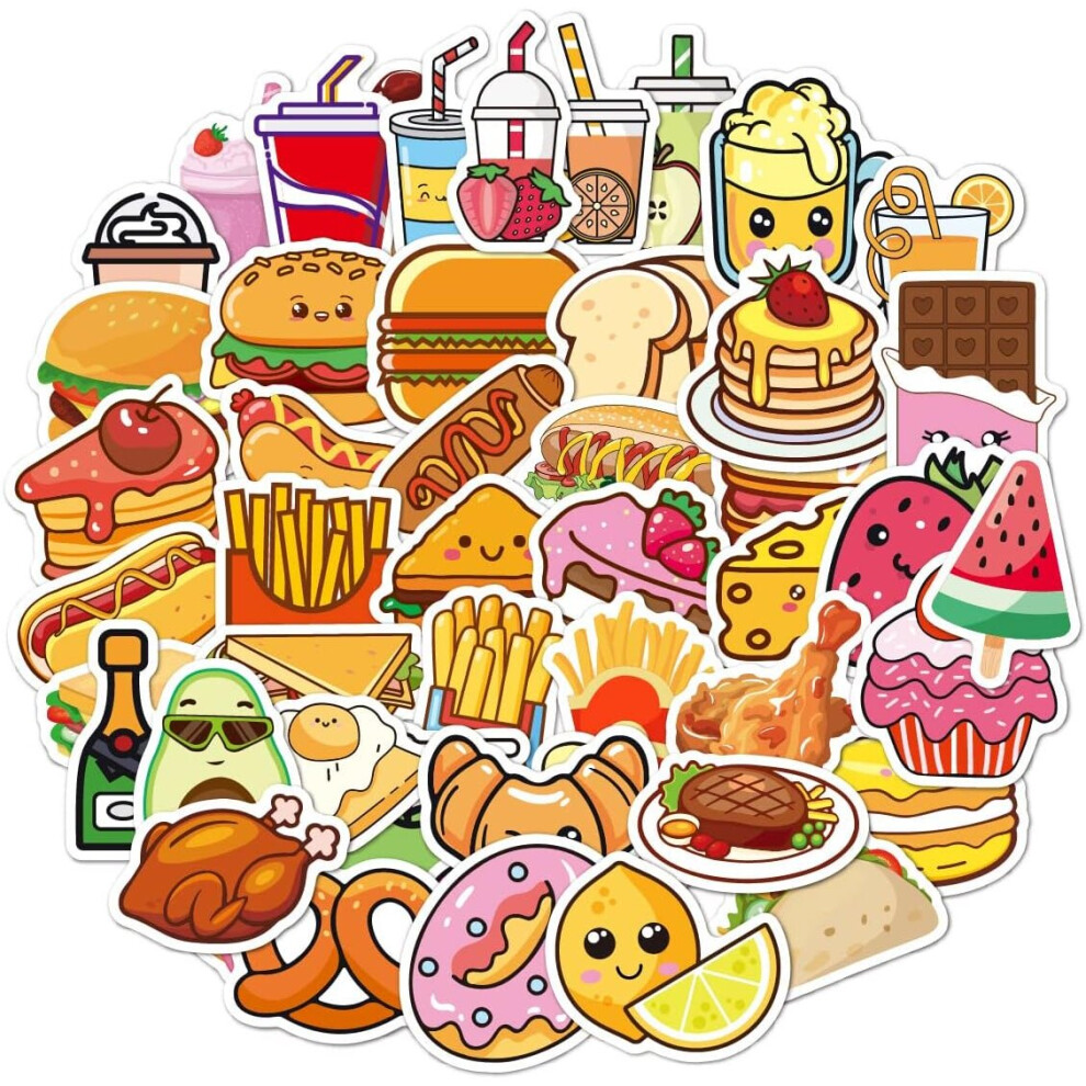 Tianfu 50Pcs Cute Animal Stickers For Kids, Water Bottles Stickers Vinyl For Girls Phone/Laptop/Luggage