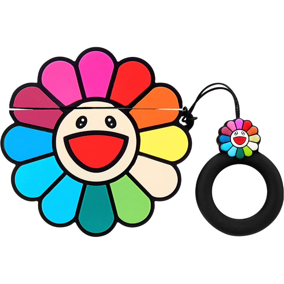 Airpod Pro Case,Cartoon Cute Fashion Cool Silicone Design Cover For Airpods,Unique Stylish Funny Fun Trendy Shell Girls Women Girly Boys-Sun Flower 7770197753937