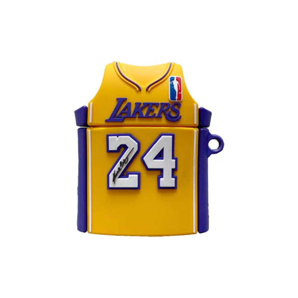 Silicone Airpods Case Cover | Compatible With Airpods 1&2 Only | Laker | Comes With A Unique Keychain | Wireless Charging Airpod Case Yellow 7770197753852