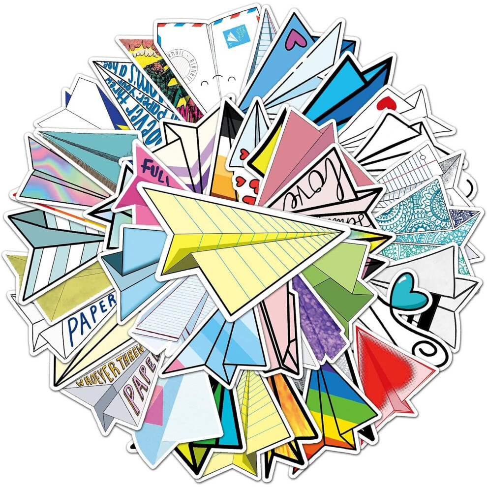 Tianfu Aircraft Waterproof Vinyl Stickers 50 Sheets Suitable For Suitcase Hydrofoil Mobile Phone Car Scrapbook Water Bottle Bicycle Graffiti Stickers.