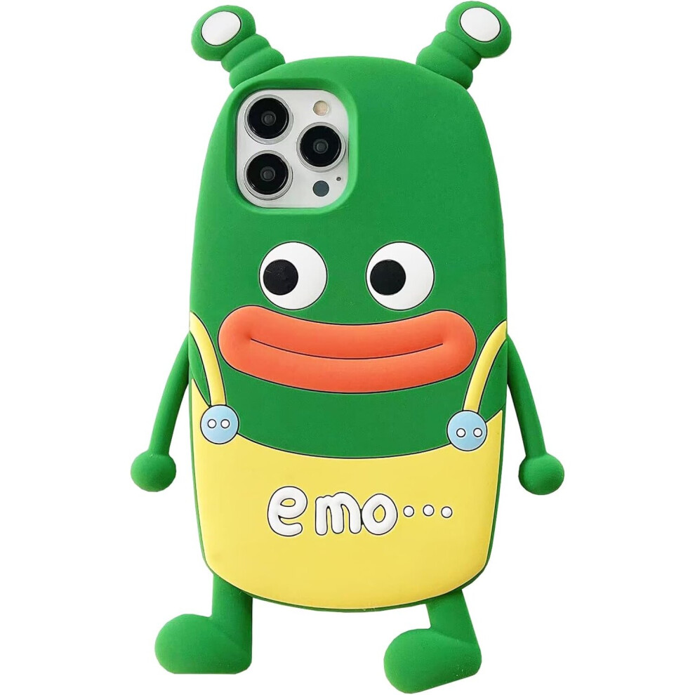 Kawaii Phone Cases Apply To Iphone 13,Cute Cartoon Frog Overalls Phone Case Unique Fun Cover Case 3D Phone Case Soft Silicone Shockproof Cover 7770197748230