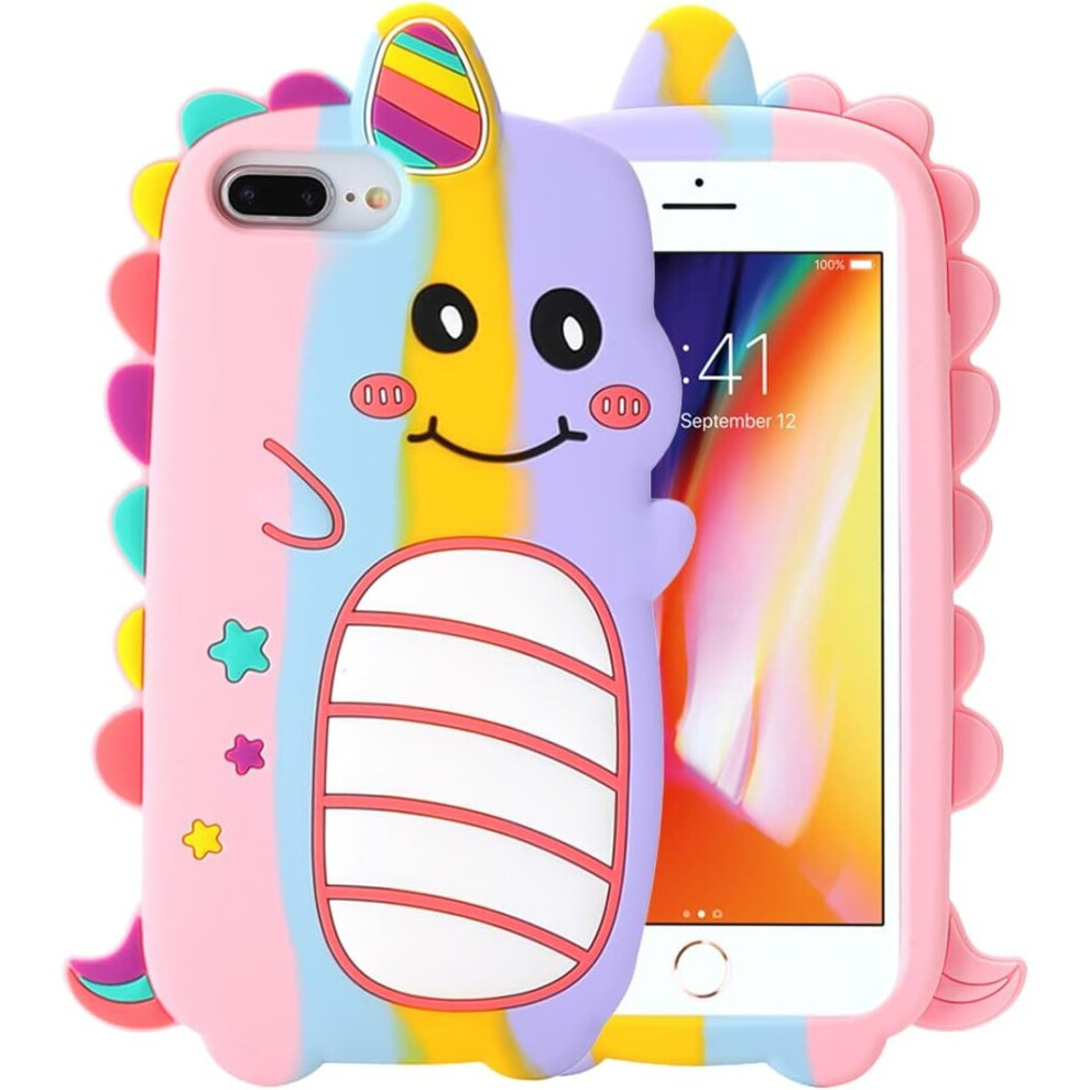 3D Unicorn Case For Iphone 11,3D Cute Cartoon Kids Girls Women Unicorn Shape Soft Silicone Case For Phone Rainbow 7770197748377