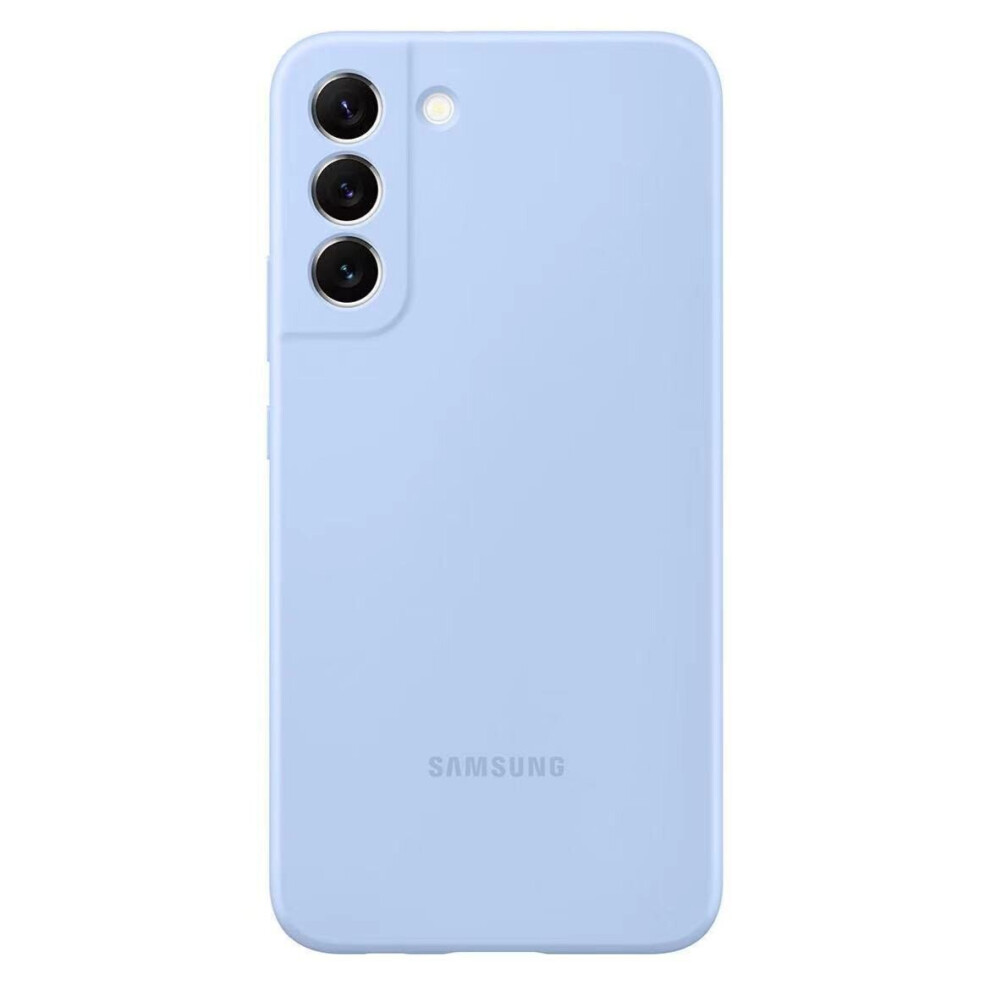 Case for Samsung S22 light blue Silicone original full package No59911