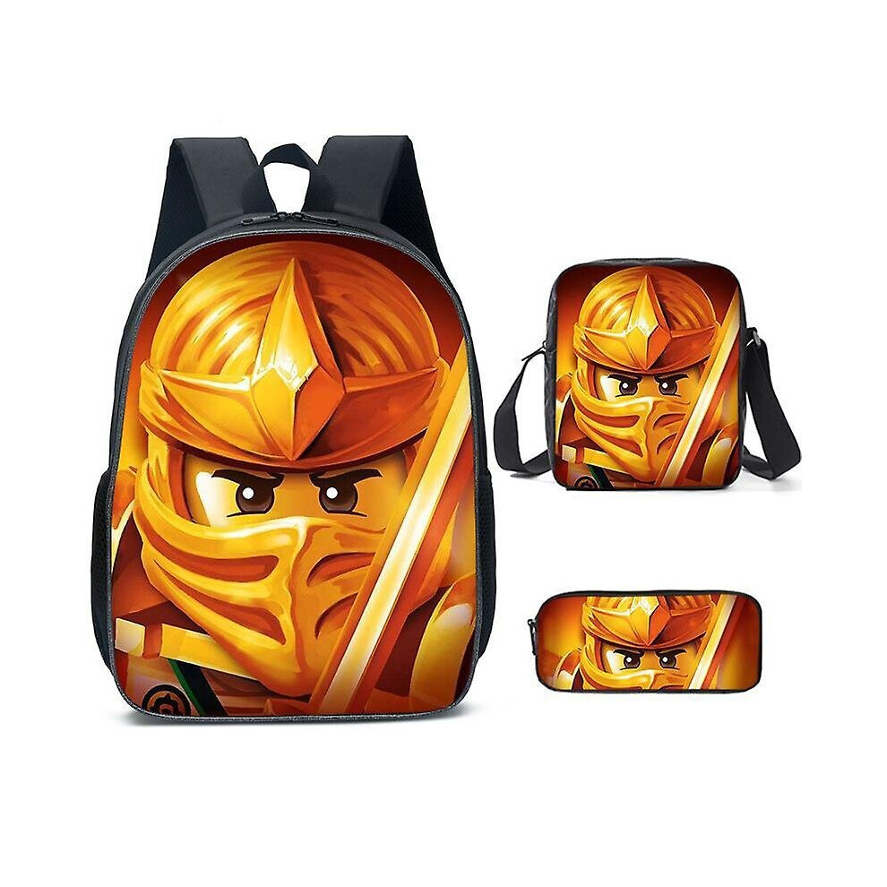 Phantom Ninja Backpack Ninjago Student School Bag Cartoon Anime Backpack Satchel Bag Pencil Case