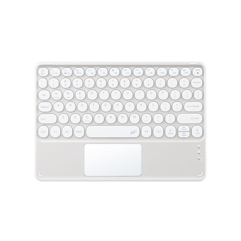 Case for iPad 10th generation 10.9 inch touch single keyboard white Bluetooth leather keyboard pen slot No73605