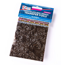 10 Sheets Transfer Foils Chocolate Box Treats Colours Gold Silver Stix2 S57368