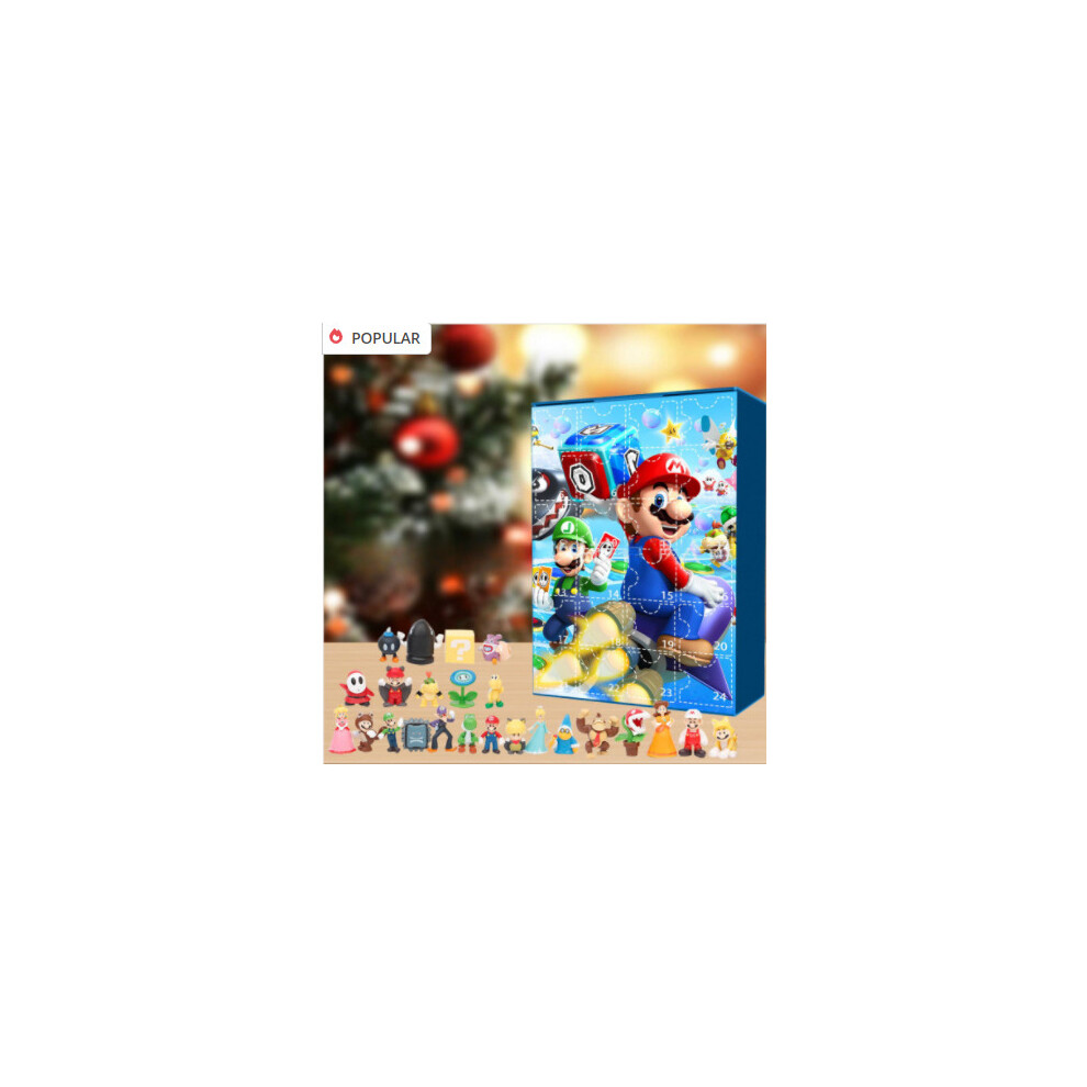 24Pcs Mario 2023 Advent Calendar 24 Days Xmas Countdown Gifts