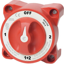 350 Amp Marine Double Switch Battery Isolator 4 Position Motorcycle Circuit Breaker Battery Switch For Cars, Boats, Vehicles