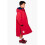 (Medium - aged 8-13) Red Original Kids Waterproof Changing Robe - RED 2
