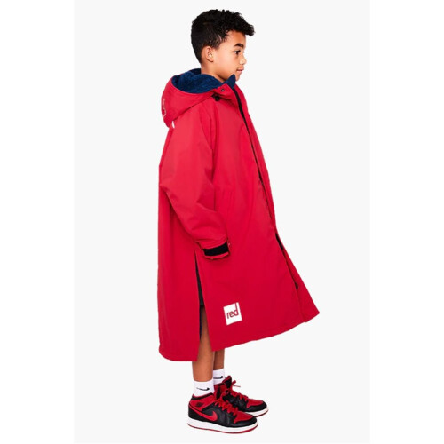 (Medium - aged 8-13) Red Original Kids Waterproof Changing Robe - RED 1