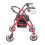 Folding Rollator Walker Lightweight Disability Aid Mobility W/ 4 Wheels & Seat 10