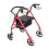 Folding Rollator Walker Lightweight Disability Aid Mobility W/ 4 Wheels & Seat 1