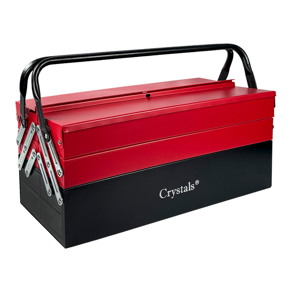 3-Tier 5-Tray Heavy-Duty Metal Cantilever Professional Tool Box UK