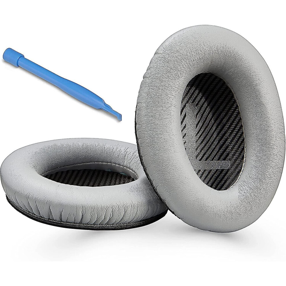 Replacement Qc35 Ear Pads / Qc35 Ii Ear Pads Cushion Compatible With Bose Quietcomfort 35 (Qc35) / Bose Quietcomfort 35 Ii (Qc35 Ii) Headphones ( Grey