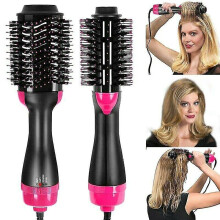 3 In1 Electric Hair Dryer Brush Curler Comb Rotating Straightener Hairdryer Comb