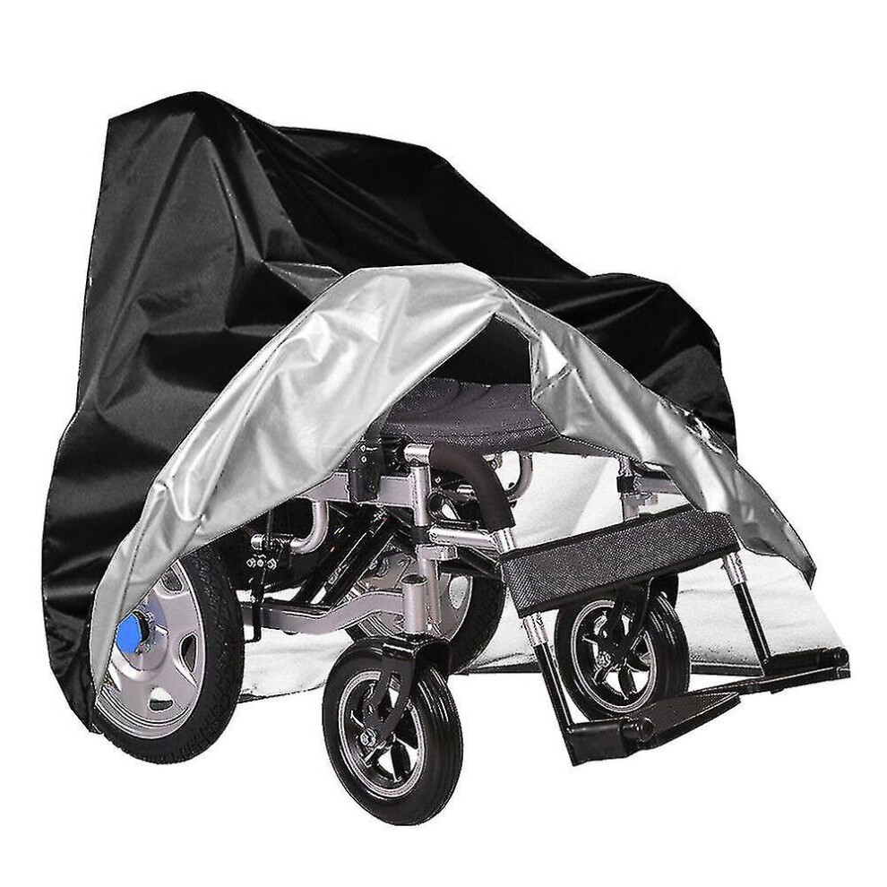 Waterproof Dustproof Cover For Electric Manual Folding Wheelchairs. Black
