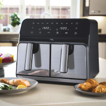 Cooks Professional 8L Digital Dual Air Fryer | Silver