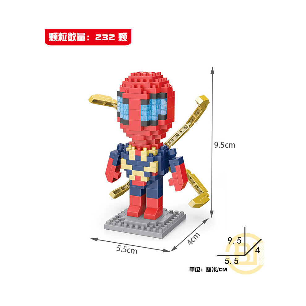 (232PCS Spider Man) Marvel Avengers Super Heroes Mini Figures Dc Set Fit Lego DIY Building Blocks Toys