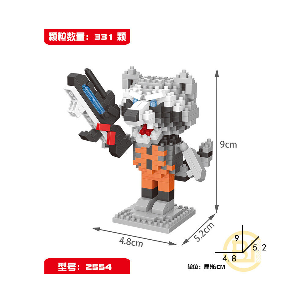 Bonxaif (331Pcs Raccoon) Marvel Avengers Super Heroes Mini Figures Dc Set Fit Lego Diy Building Blocks Toys