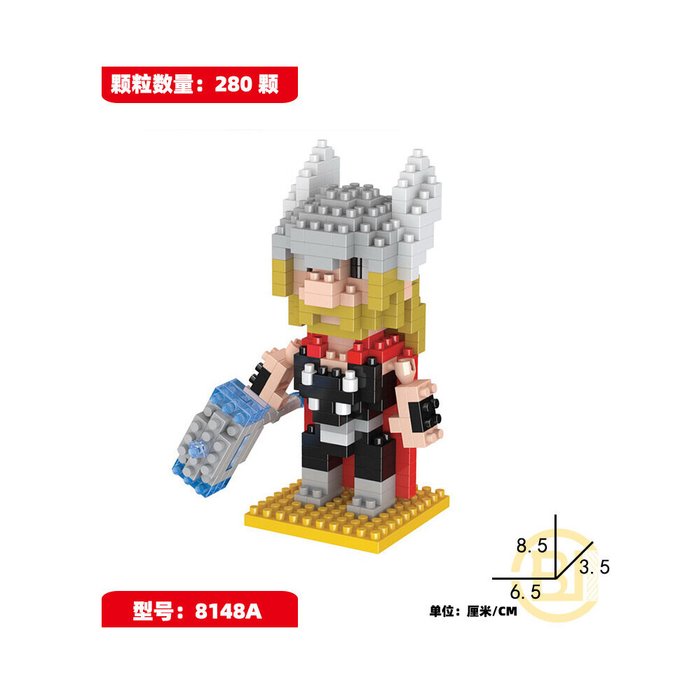 Bonxaif (280Pcs Thor) Marvel Avengers Super Heroes Mini Figures Dc Set Fit Lego Diy Building Blocks Toys