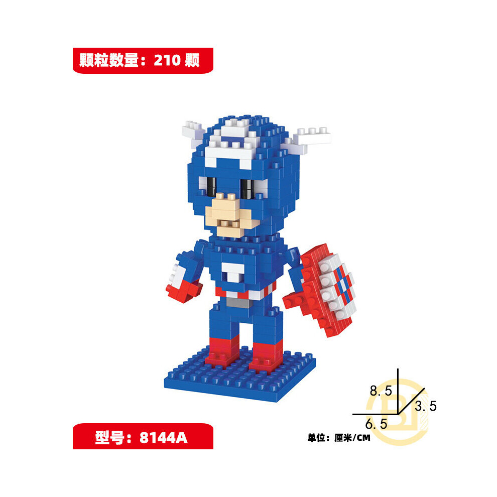 (210PCS Captain America) Marvel Avengers Super Heroes Mini Figures Dc Set Fit Lego DIY Building Blocks Toys