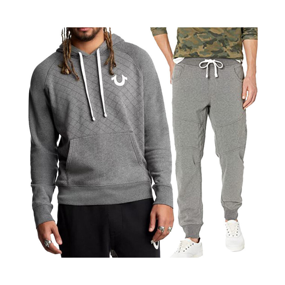 (L, Full Tracksuit) True Religion Mens Tracksuit Hoodie Jogger