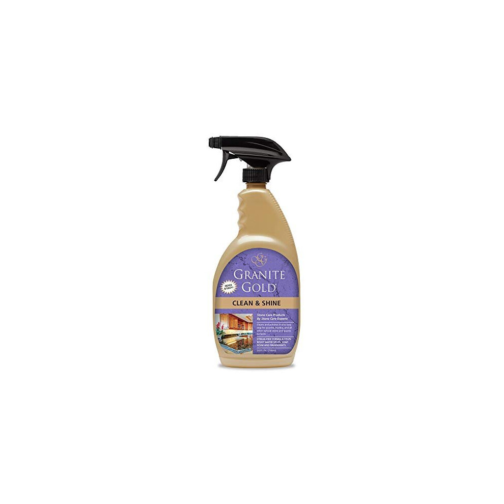 Granite Gold Clean and Shine Spray 710ml Cleaner and Polish for Granite Natural Stone Surfaces