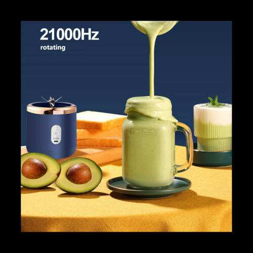 6 Blades Portable Blender Fruit Blender Automatic USB Smoothie Blender Ice Crush Cup Mini Electric Blender 1