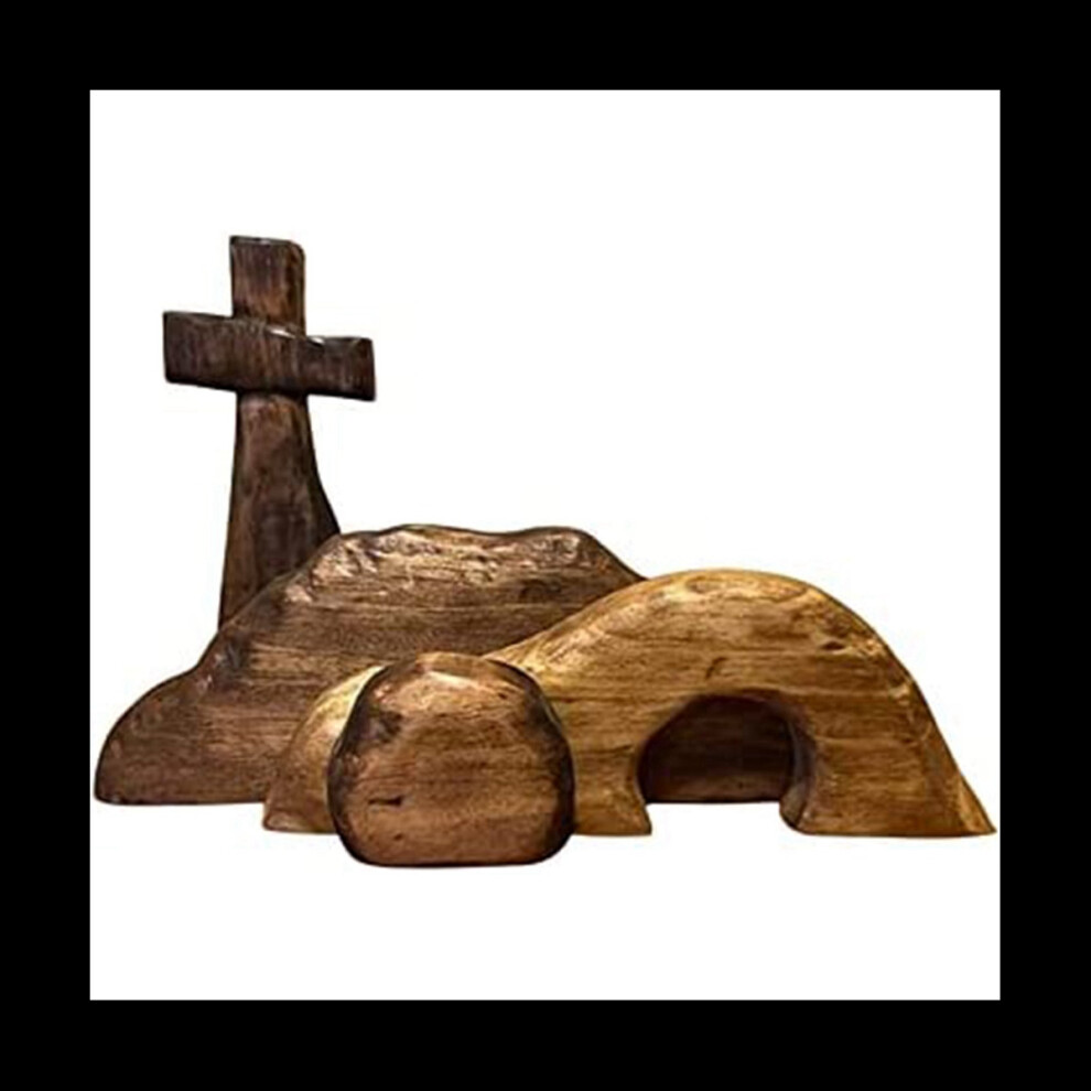 The Empty Tomb Easter Scene and , Wooden Easter Tomb Scene Decoration, Wood Easter Rebirth Decor