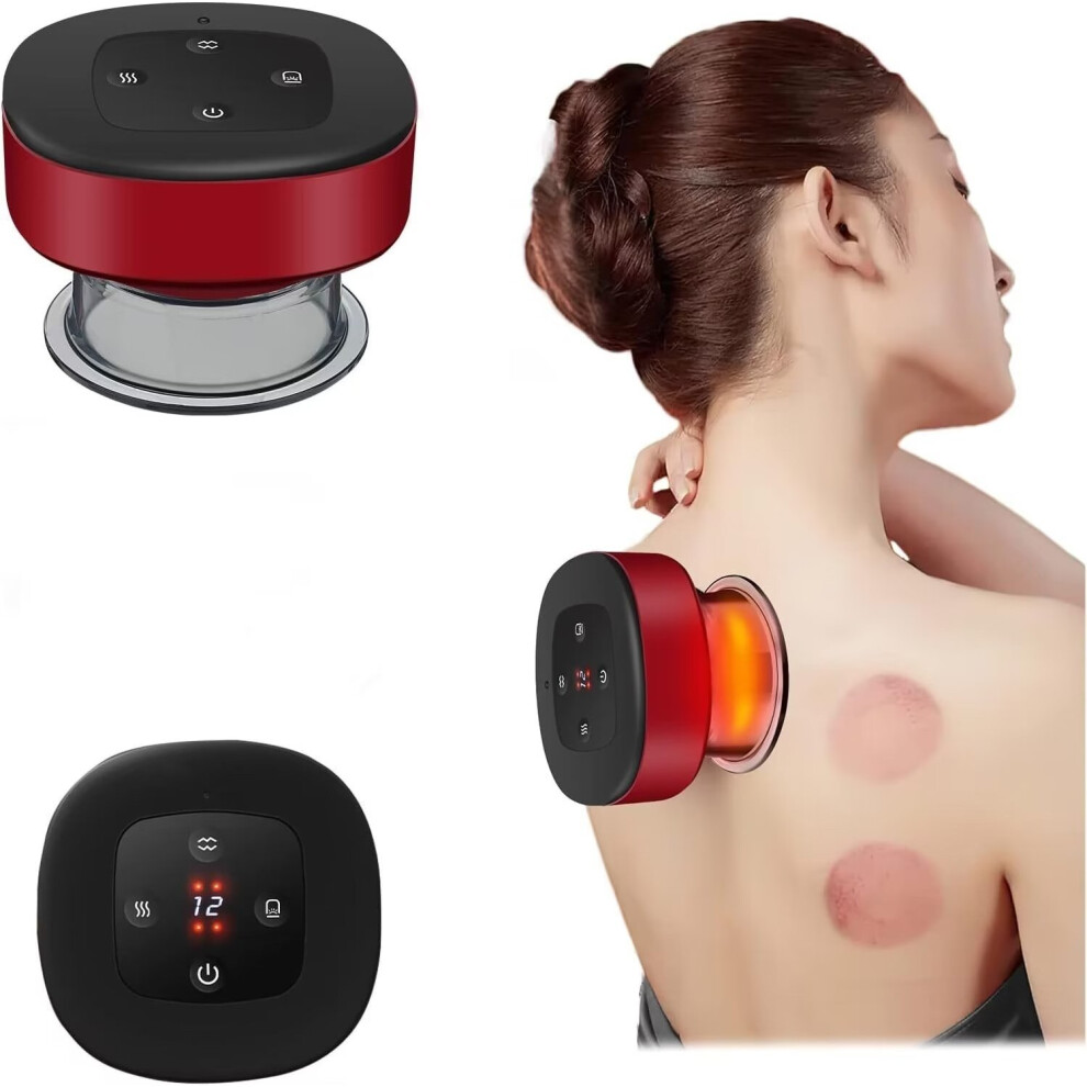 Rayches Electric Cupping Set With 12 Adjustable Suctions Temperatures