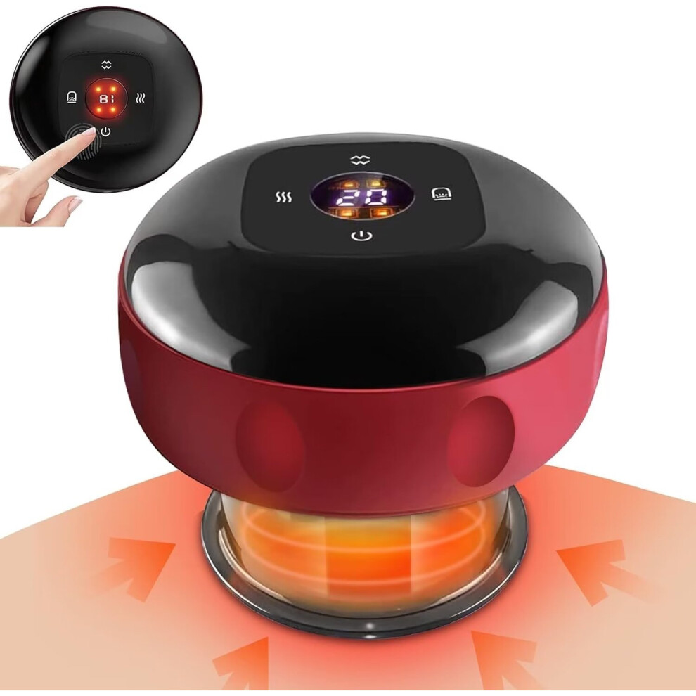 Rayches Electric Cupping Set, 12 Adjustable Temperatures Vacuum Cupping Massager